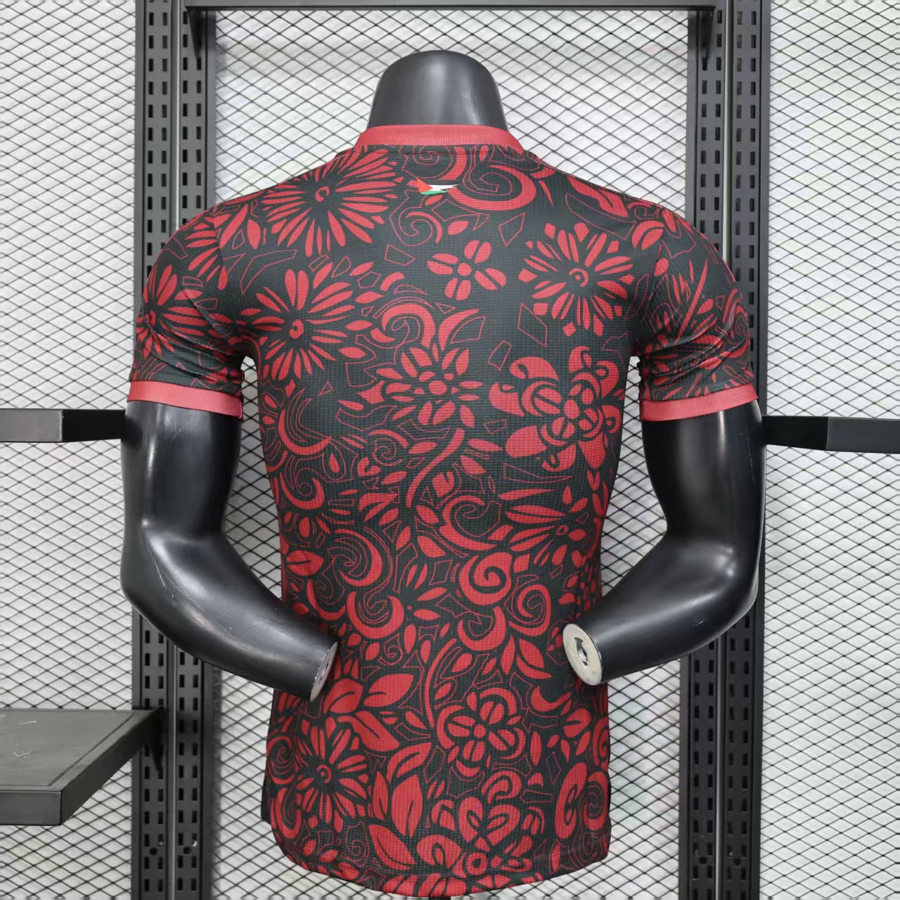 FC Palestina Red/Black Soccer Jersey 25-26 Version