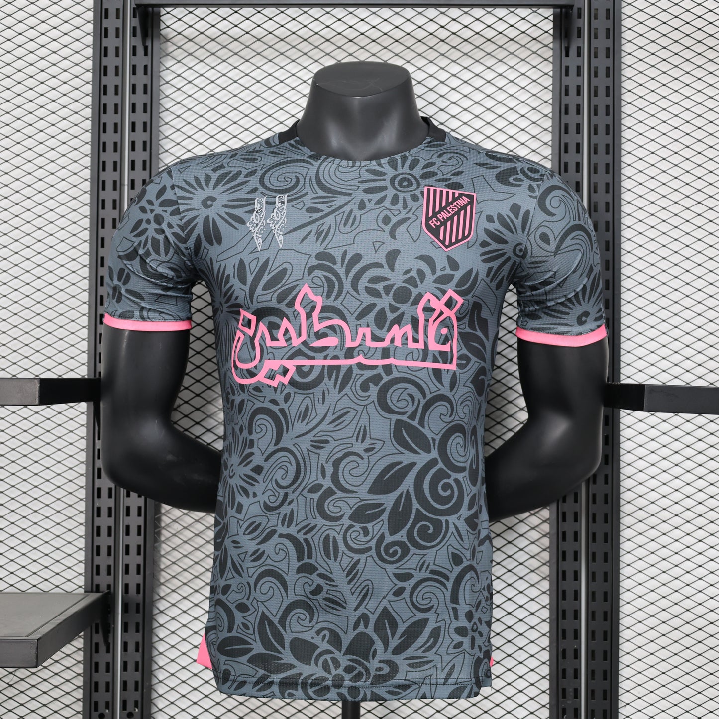 FC Palestina Black/Pink Soccer Jersey 25-26 Version