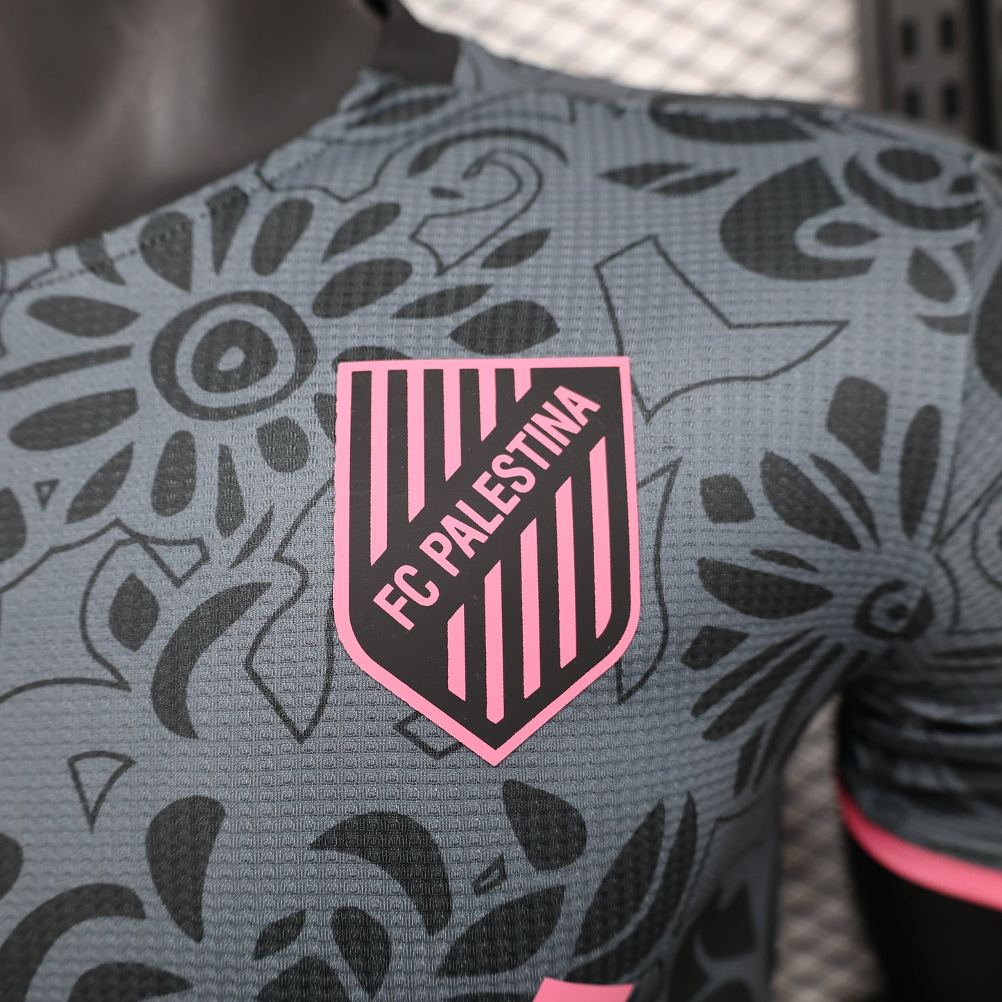 FC Palestina Black/Pink Soccer Jersey 25-26 Version