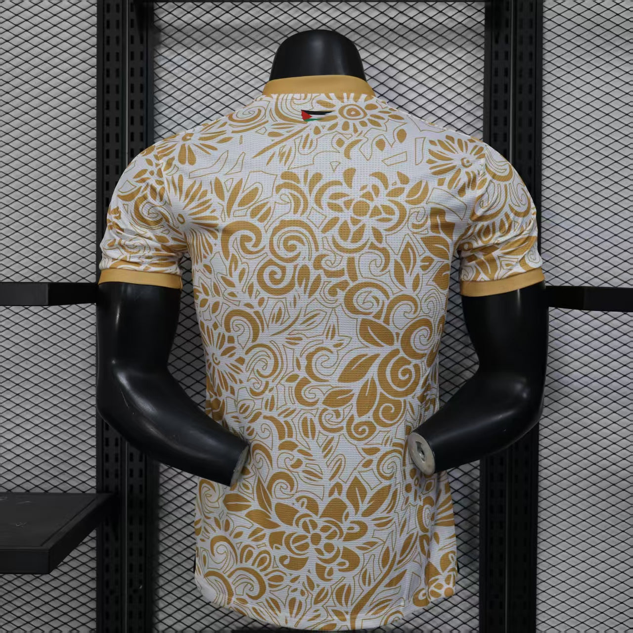 FC Palestina Gold/White Soccer Jersey 25-26 Version
