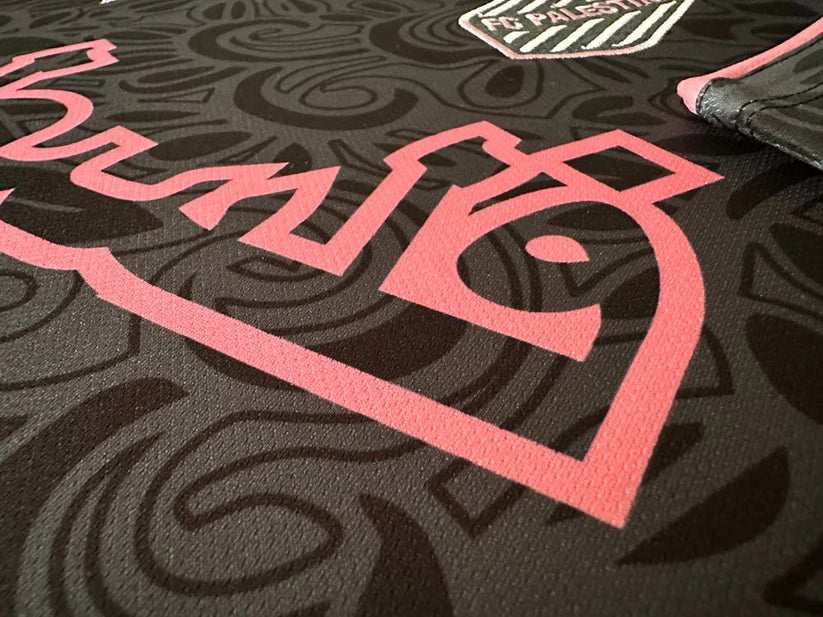 FC Palestina Black/Pink Soccer Jersey