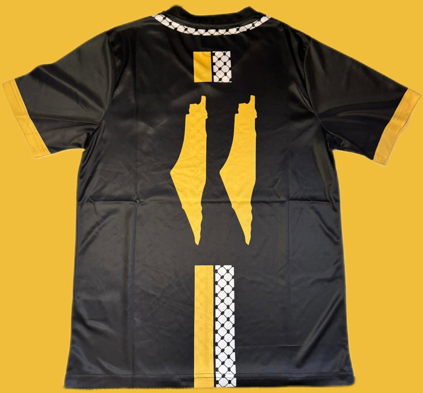 FC Palestina Black/Gold Soccer Jersey