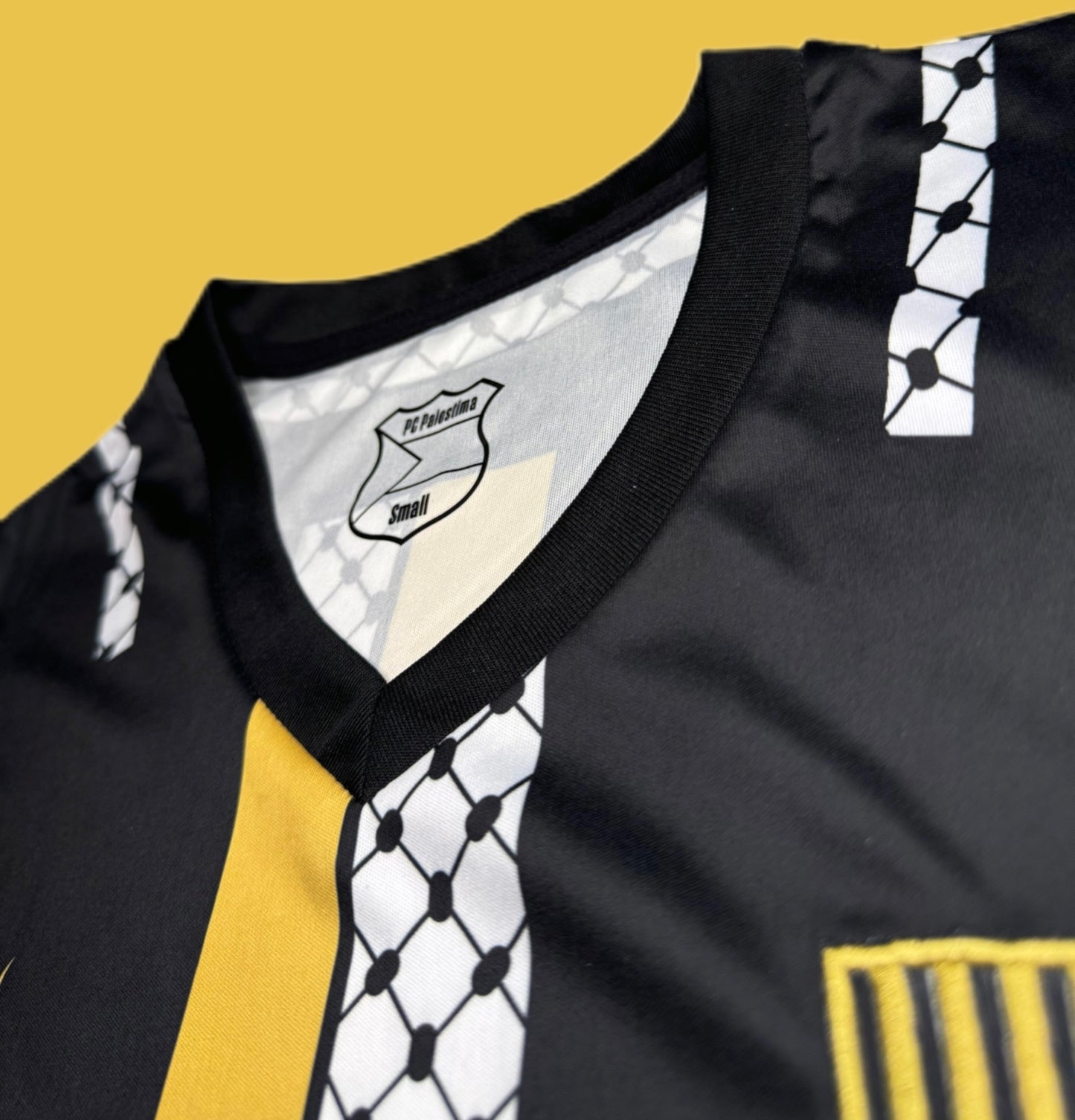 FC Palestina Black/Gold Soccer Jersey