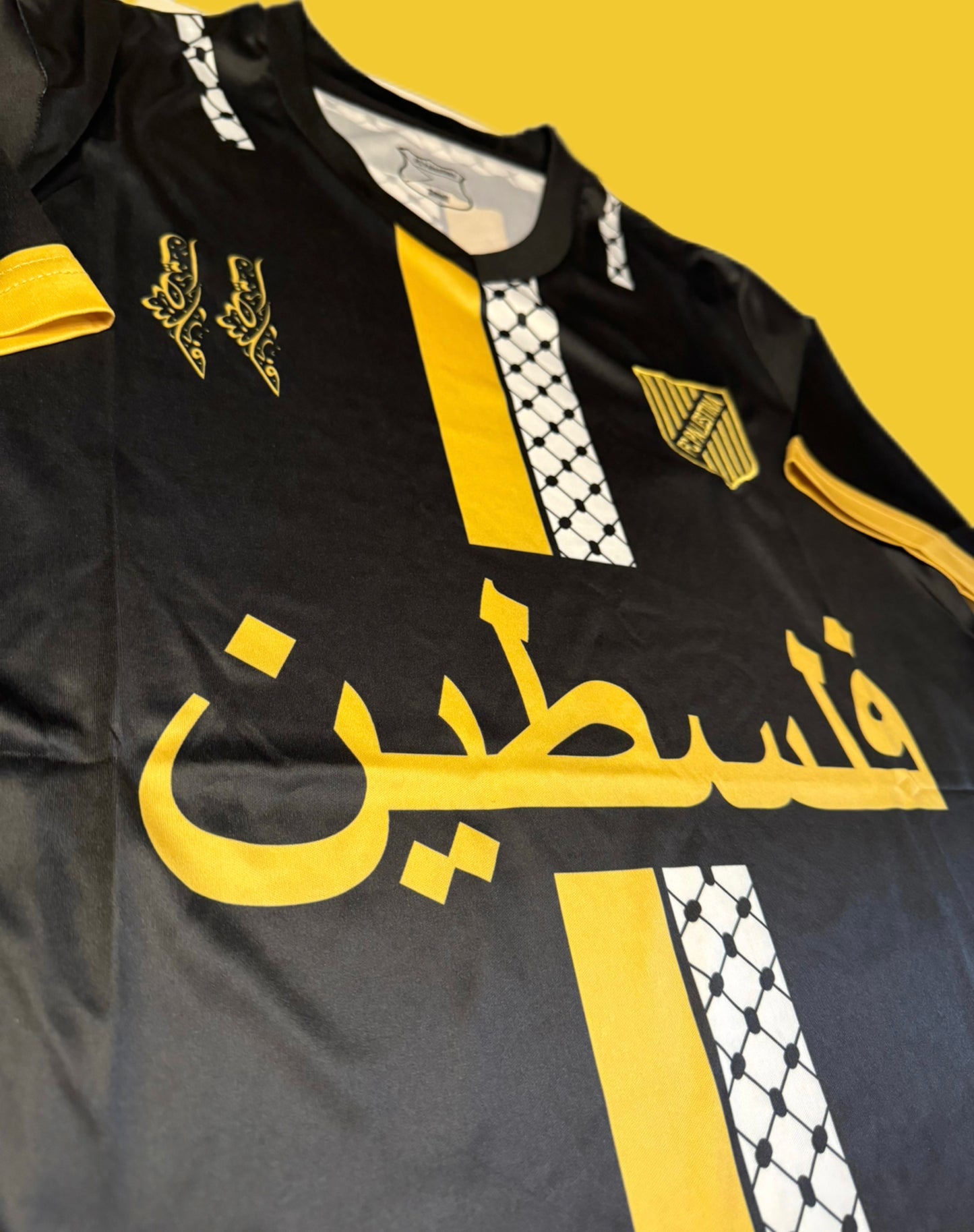 FC Palestina Black/Gold Soccer Jersey